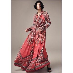 Anthropologie -Hemant & Nandita Boho Suzani Maxi Dress